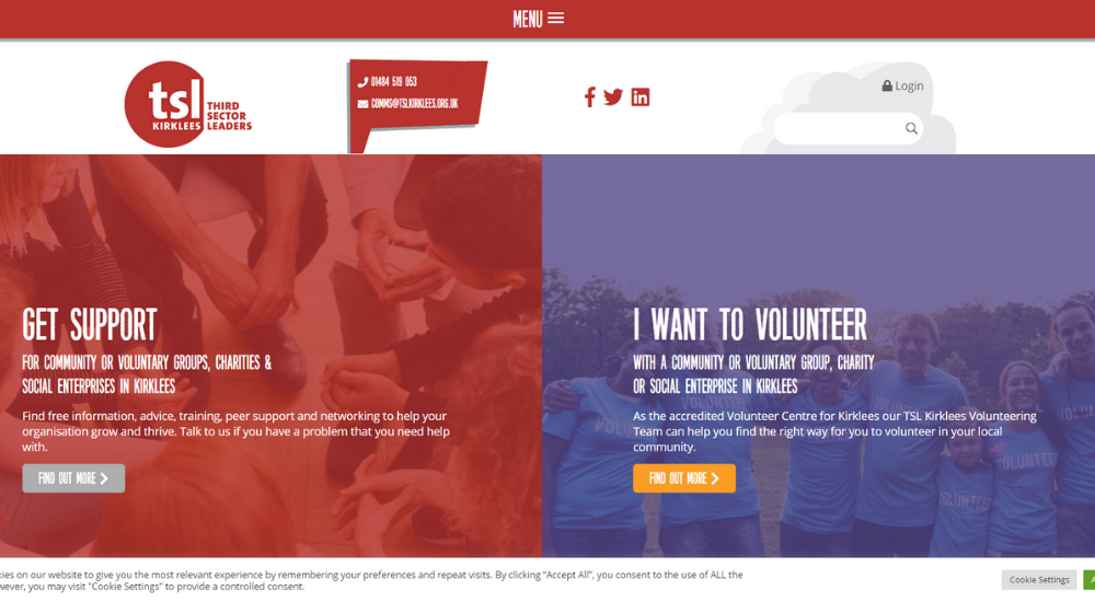 Website Screenshot TSL Kirklees