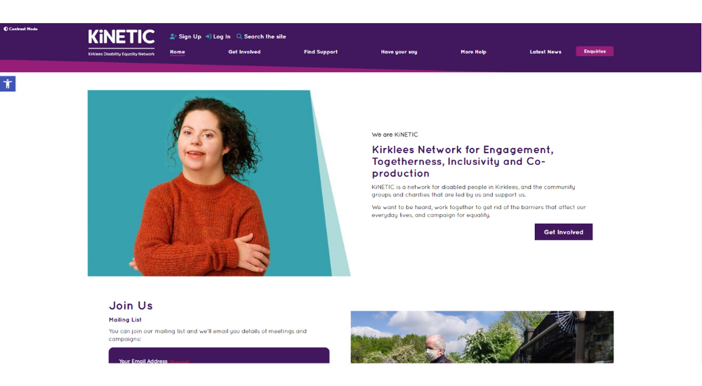 Kinetic Website Screenshot